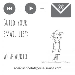 Build your email list with audio